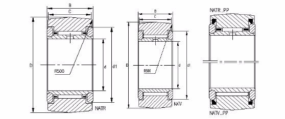 China Fabrik NATR NATV NATR6 NATV6 PP 6x19x12 Cam Follower Nadel Einweg-Rollerlager Gleislager 2